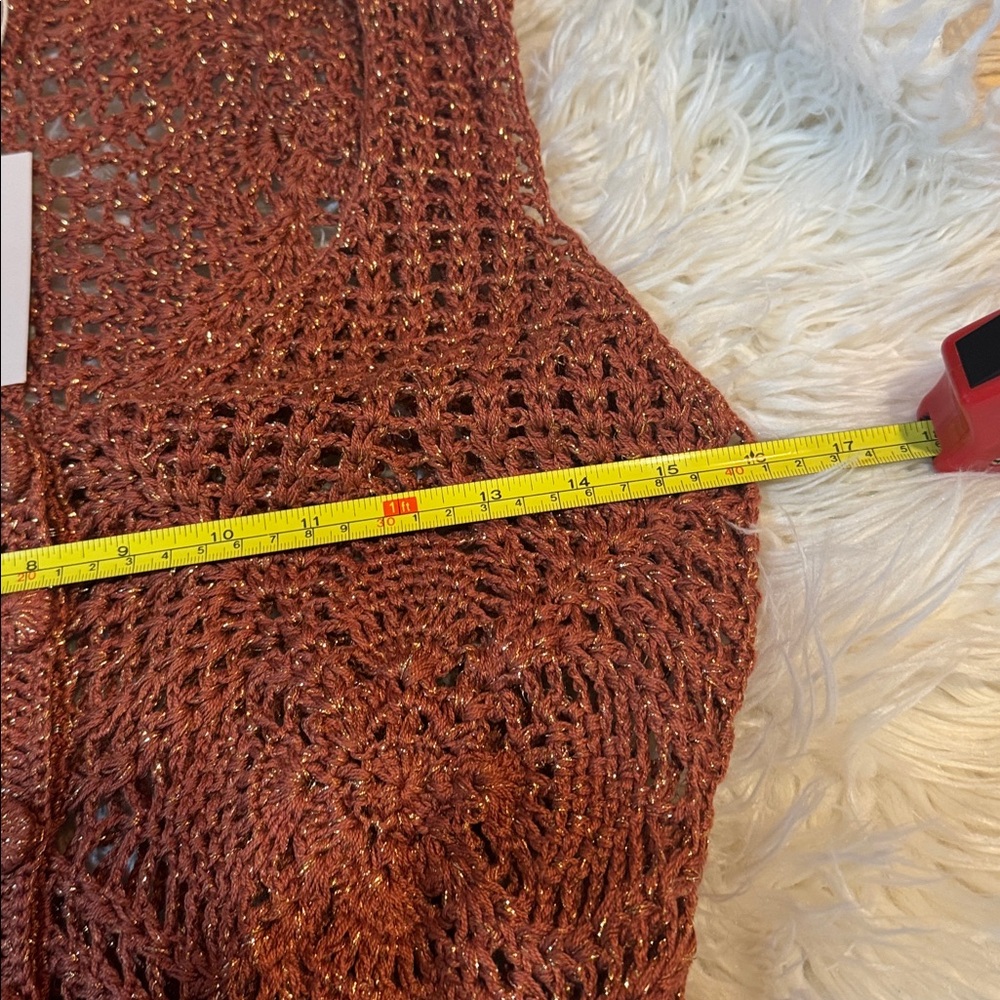Chasing Unicorns Searching For My Love Crochet + Lurex Maxi Dress - Picture 10 of 15